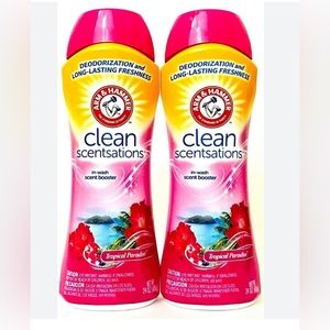 Twin pack Clean Scentsations In-Wash Scent Booster by Arm & Hammer 24oz ea